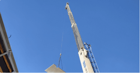 Guindaste 30,5 ton, Lança total de 46 m